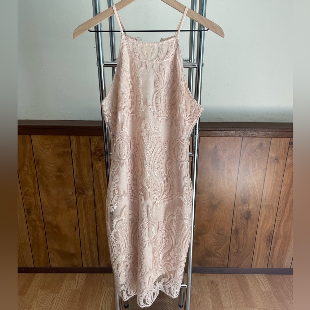 Medium champagne sequin dress